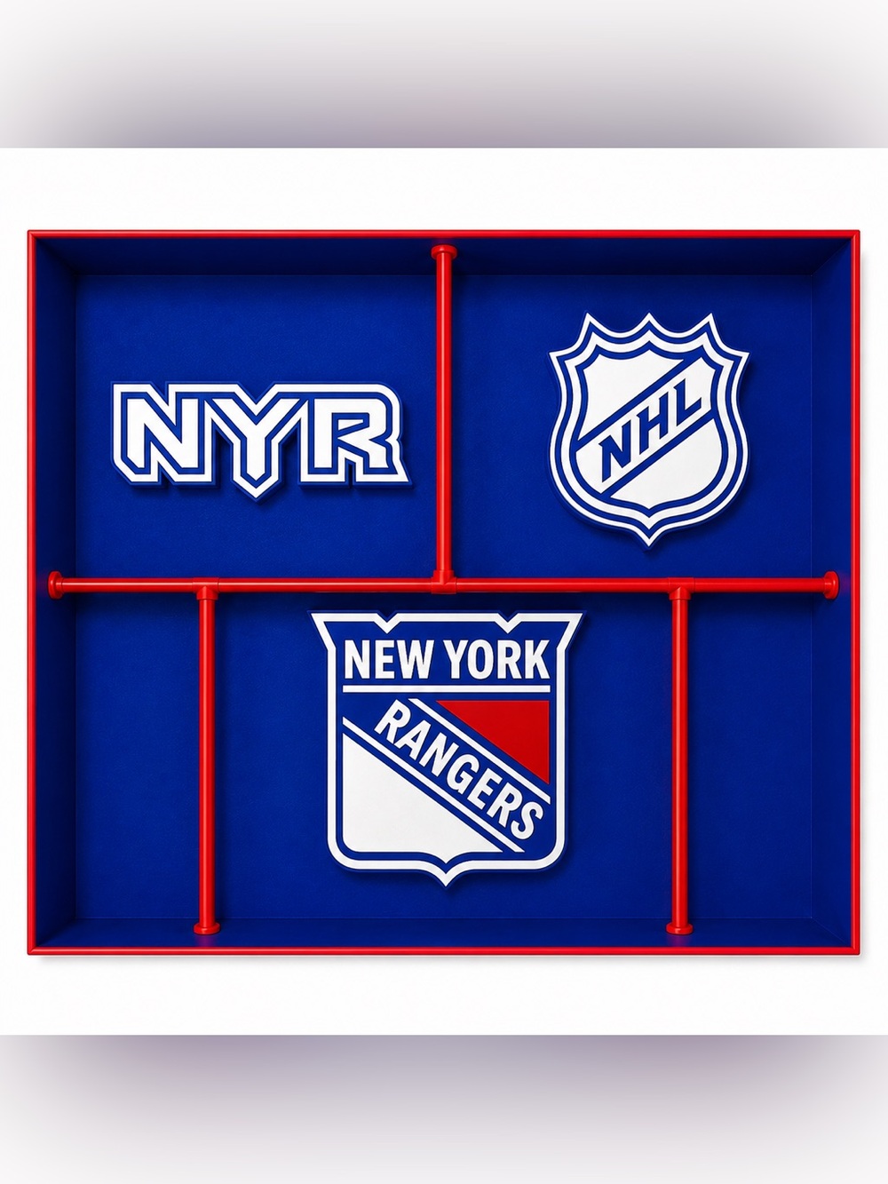 New York Rangers NHL Pocket Dump Tray - For Keys, Wallet, Money, Etc